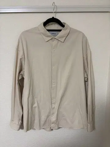 YAECA 셔츠 화이트 베이지 L 사이즈