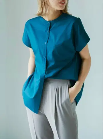 [ nano universe /나노 유니버스 ] 반팔 티셔츠 블라우스