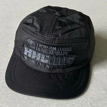 90s 귀마개 나일론 캡 레이싱 US 구제 의류