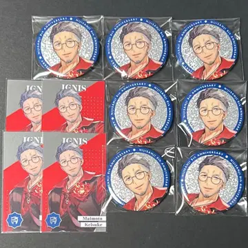 니지산지 8주년 메탈 카드 캔뱃지 마이모토 케이스케