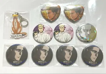 진격의 거인 엘빈 캔뱃지 키링 세트