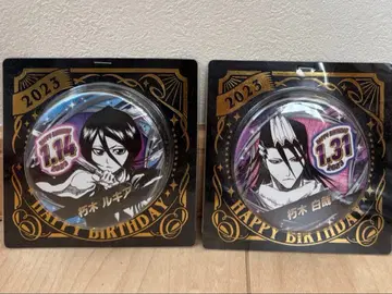 [ 익명 배송 ] BLEACH 쿠치키 루키아 쿠치키 뱌쿠야 생일 캔 배지