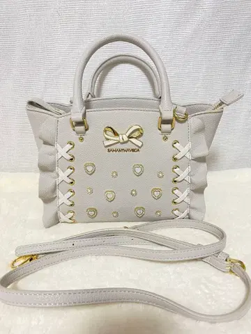 SAMANTHAVEGA 라이트 그레이 숄더백