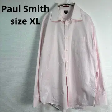 폴스미스 [ XL ] 긴팔 셔츠 핑크 코튼 100% 레어 사이즈