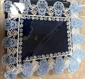 미사용 새상품 도라에몽 네이비 긴자와 레이스 타월 손수건