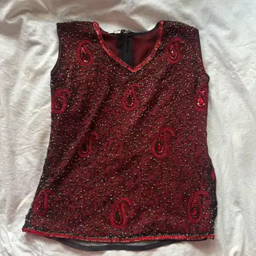 인도 비즈 해외 걸 상의 빈티지 핸드메이드 brandy