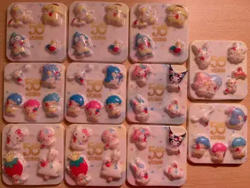 딸기신문 50주년 기념 유메큥 반지 BOX 종이만 11장 키키라라 키티