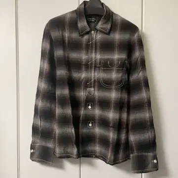 넘버나인 체크 셔츠 브라운 2 08AW