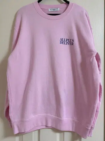 핑크 맨투맨 트레이닝복 ALLPLUS DELIVER