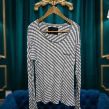 가격 인하 상태 A yoshio kubo 스트라이프 긴팔 티셔츠