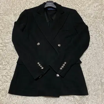 폴로 랄프로렌 테일러드 자켓 은색 버튼 블랙 블레이저 긴팔