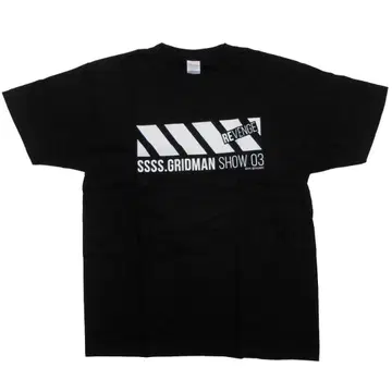 GRIDMAN 03 REVENGE 반팔 T셔츠 블랙x화이트 L 그리드맨