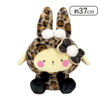 새상품 산리오 폼폼푸딩 레오파드 무늬 봉제 인형