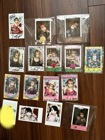 오모리 세이코 ZOC 폴라로이드 사인 데코 포함 16장 묶음 판매