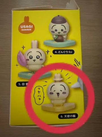 토끼 투성이 피규어 천사의 고리