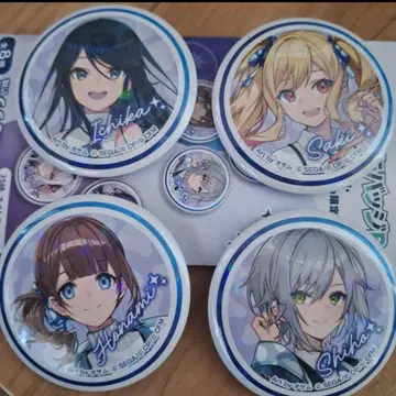 프로세카 홀로그램 캔뱃지 로손 콜라보 Leo/need 4세트 1