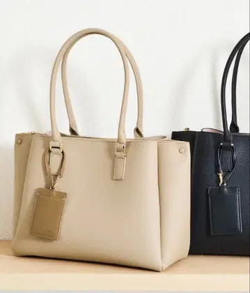 새상품 오리엔탈 트래픽 A4 가로형 토트백 베이지 대용량 출퇴근