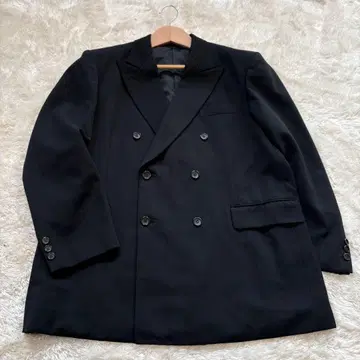 Golden Gourd 더블 자켓 울 100 남성용 M~L 일본제 블랙