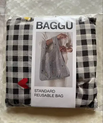 BAGGU 깅엄 하트 스탠다드 단종 상품
