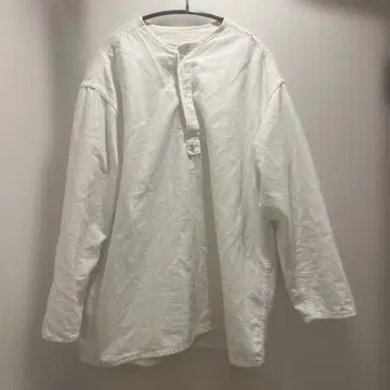 [ 러시아군 파자마 ] 화이트 헨리넥 긴팔 셔츠