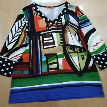 올리버 필립스 프랑스제 수입 컬러풀 티셔츠 44