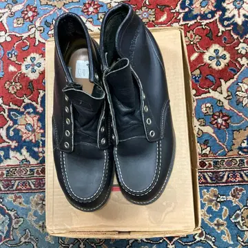 레드윙 하이컷 워크 부츠 블랙 사이즈 8 와이즈 2E