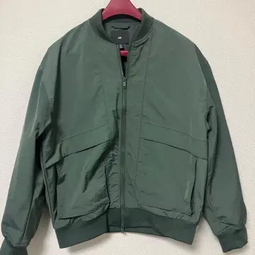 [컨디션 최상] H&M 플라이트 자켓 카키 그린 해외 S