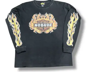 NOBUDZ TRIPLE FLAMES LONG SLEEVE TEE