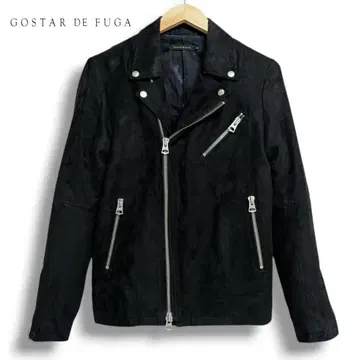 GOSTAR DE FUGA 페이크 스웨이드 더블 라이더 자켓