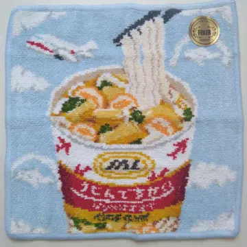 미사용 새상품 FEILER 페이 손수건 JAL 콜라보 우동입니다해수욕장