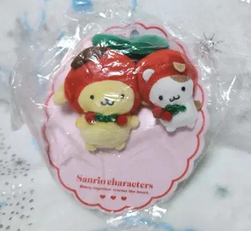 산리오 폼폼푸딩 머핀 체리 마스코트 브로치 봉제 인형