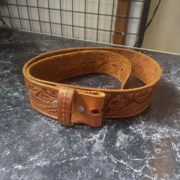 웨스턴 벨트, 가죽 카빙, 크라프트 미국제