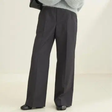 [ plage ] 그레이 와이드 팬츠