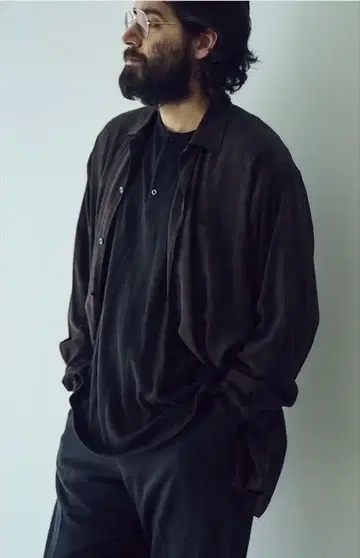 MAATEE&SONS/마티앤선즈 체크 무늬 오픈 카라 셔츠 1