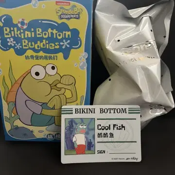 POPMART 스펀지밥 BIKINI BOTTOM Cool Fish