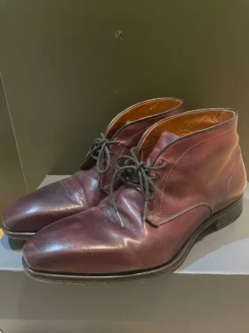 LOBB'S 처카 부츠 38 (약 24cm) 브라운 가죽