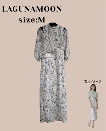 LAGUNAMOON 플라워 패턴 카슈쿨 원피스 M