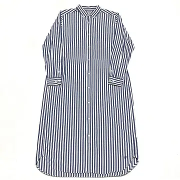 빔즈 보이 런던 스트라이프 셔츠 원피스 프리 사이즈 블루