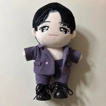 차은우 봉제 인형 20cm 보라색 수트 신발