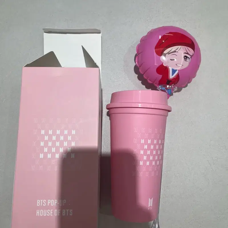 <새상품 무배> bts팝업스토어 텀블러+뷔 풍선