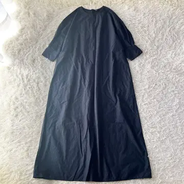 LOEFF 로에프 롱 원피스 코튼 네이비 1