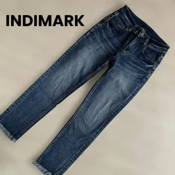 INDIMARK 인디마크 팬츠 스키니 데님 컷오프 밑단 25