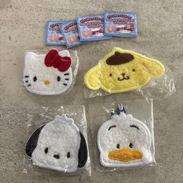 minimini 러그매트풍 키링 헬로키티 폼폼푸딩 외