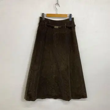 Agnes b 코듀로이 벨트 플레어 스커트 프랑스제 vintage