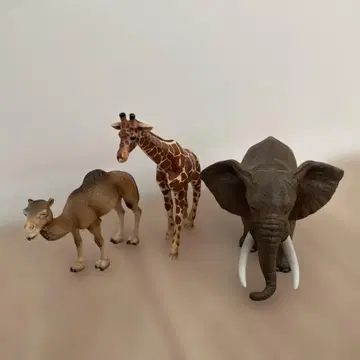 슐라이히 기린 낙타 아프리카 코끼리 코끼리