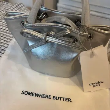 Somewherebutter 미니 숄더백 실버