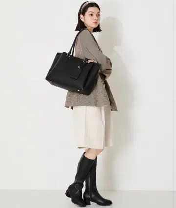 오리엔탈 트래픽 블랙 가죽 비즈니스 백