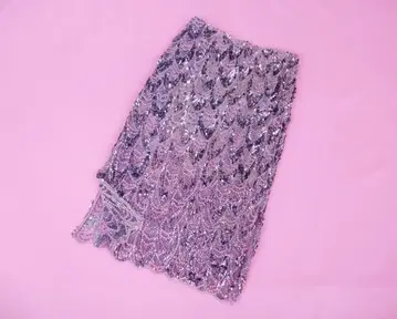 반짝반짝 자라 올 비쥬 스팽글 장식 스커트 밑단 스캘럽