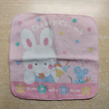 산리오 치어리 참 타월 손수건 핸드 타월 쇼와 레트로 레어