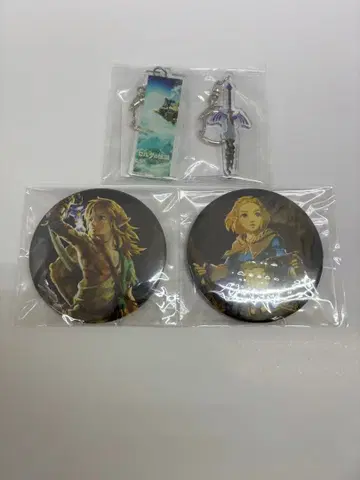 젤다의 전설 Tears of the Kingdom 76mm 캔뱃지 2개